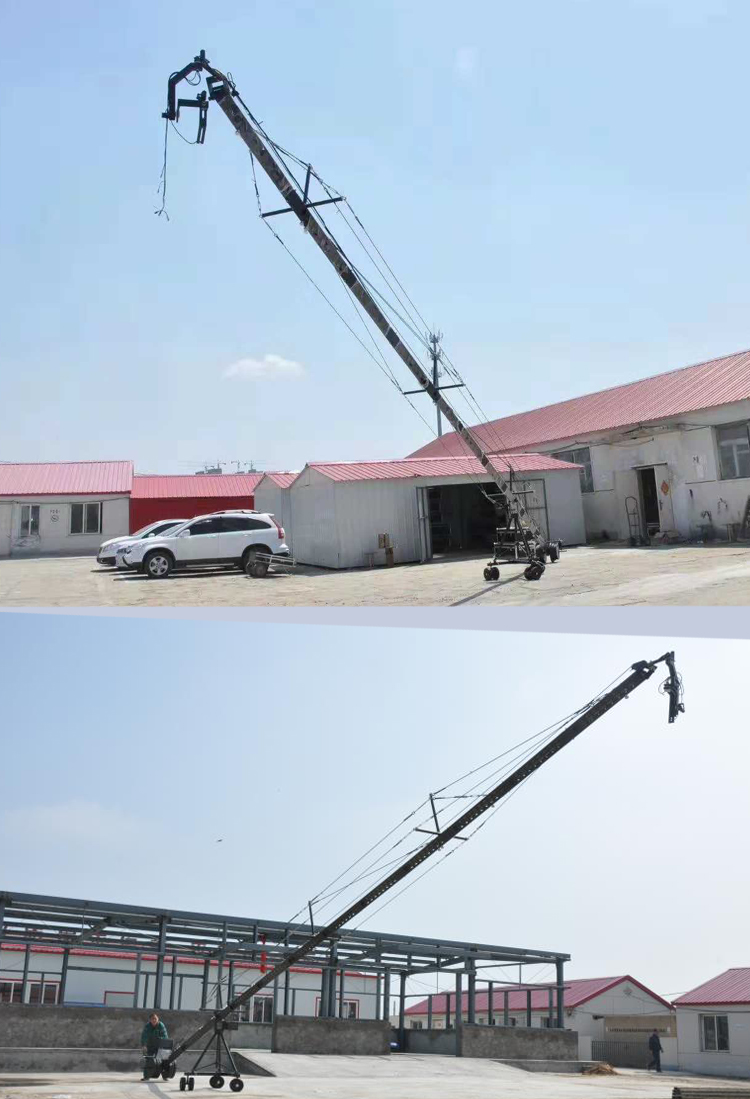 Ideal 15m 3 Axis Jimmy Jib Video Camera Jib Camera Crane Rocker Arm For