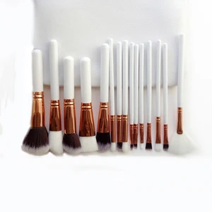 High Quality Wholesale Black Wooden Handle Private Label Professional Makeup Brush Set
