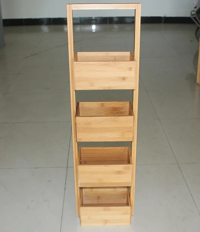 2016 new bamboo bathroom tidy caddy