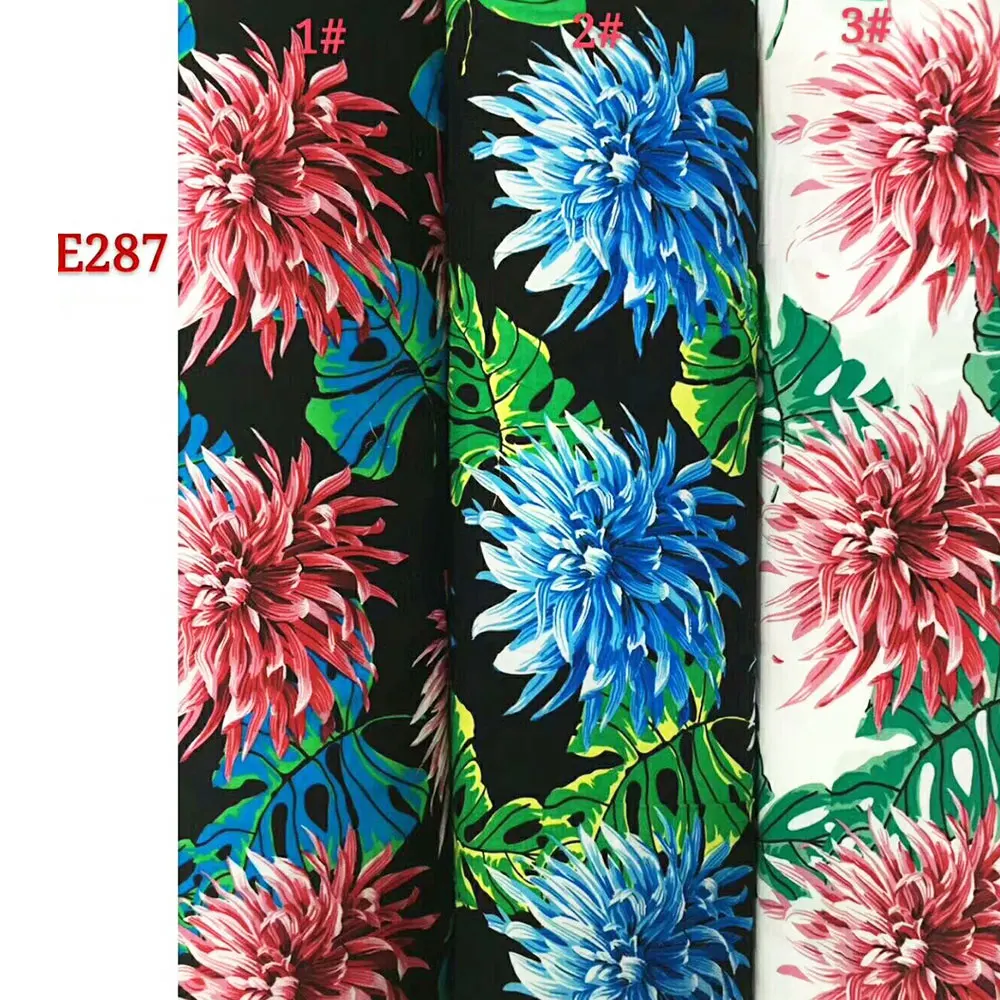 
The high-quality 100% spun rayon printed fabric 