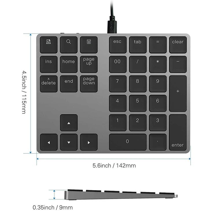 numeric keypad on macbook pro