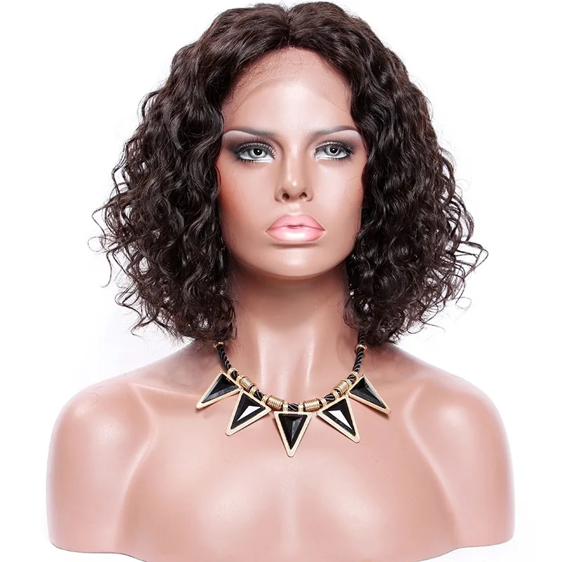 

2019 Trend 9A Bob Curly Lace Front Human Hair Wigs for Black Woman Glueless Remy Brazilian Hair Short Curly Bob Wig, #1;#1b;natural color;#2;#4;#27;#30;#613