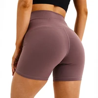 

High-grade fabrics Out Pocket Yoga Short Tummy Control Workout Running Athletic High Waist Yoga Shorts