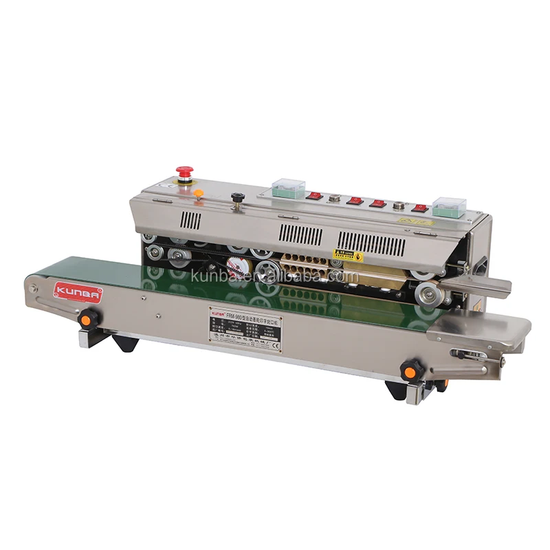 Frm980w Electric Driven Type Vertical Continuous Band Sealer,Hot Sell