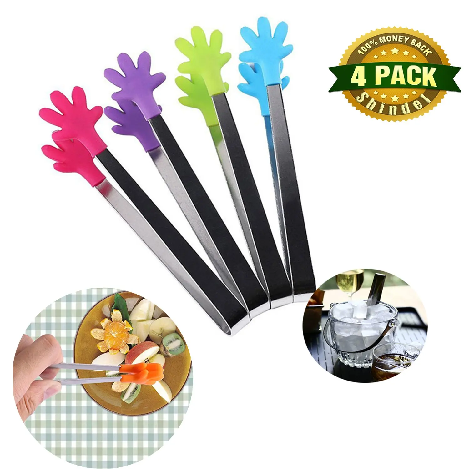 Buy Ice Tongs, 5 inch Mini Tongs Food Tongs Sugar Tongs With Perfectly