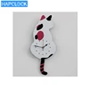 Cat acrylic wall clock with swing tail pendulum for living room bedroom kitchen home decor