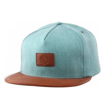 snapback custom hats patch leather wholesale larger