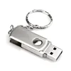Rotating usb flash drive1GB 2GB 4GB 8GB 16GB 32GB 64GB stainless steel U disk flash pendrive / USB 2.0 Flash Drive