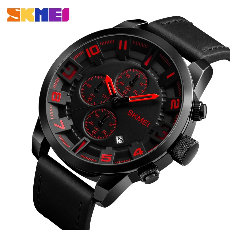 

skmei 1309 wristwatch men chinese wholesale waterproof quartz watch, Black;blue;red;yellow