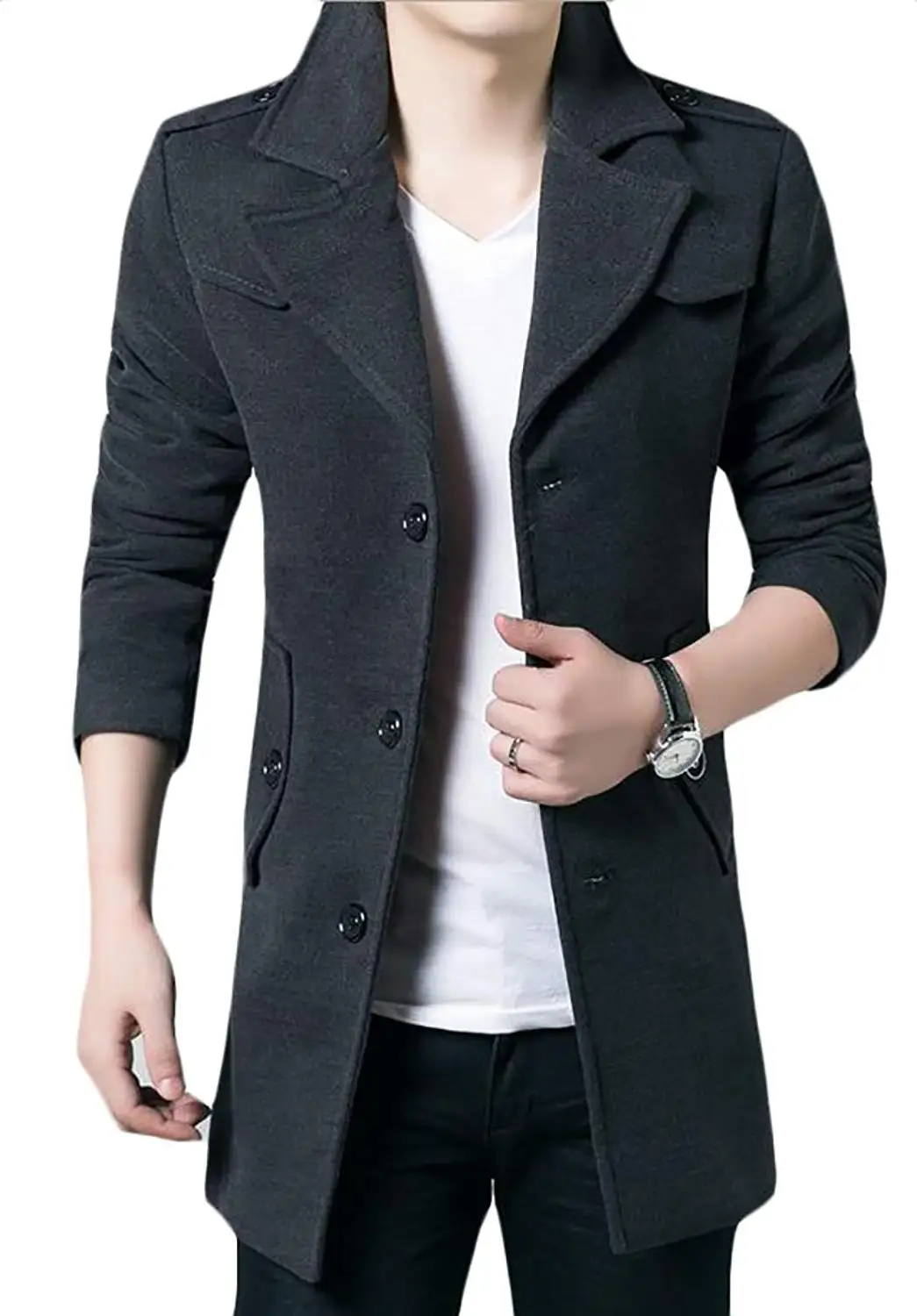 Wool Blend Coat пальто мужское\