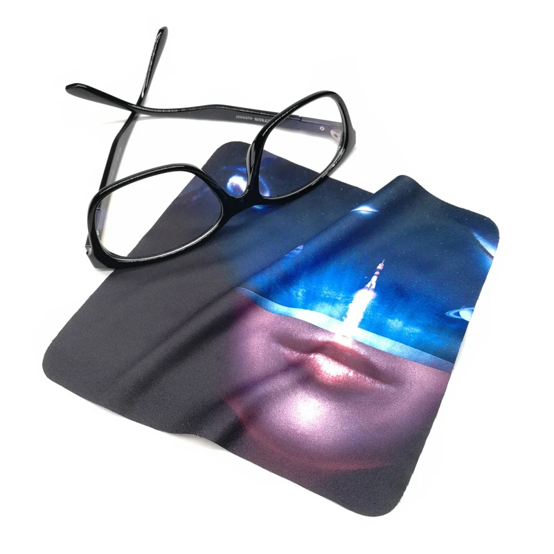 

Custom Heat Transfer Printed Microfiber Sunglasses Wiping Cleaning Cloth, Customized color