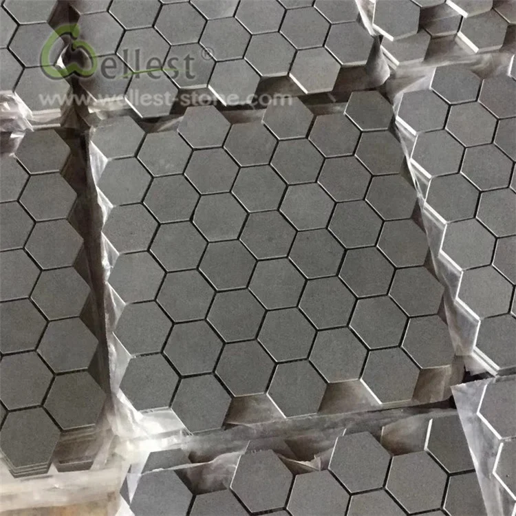 Modern Black Basalt Mosaic Tile For Bathroom Kitchen Design Buy