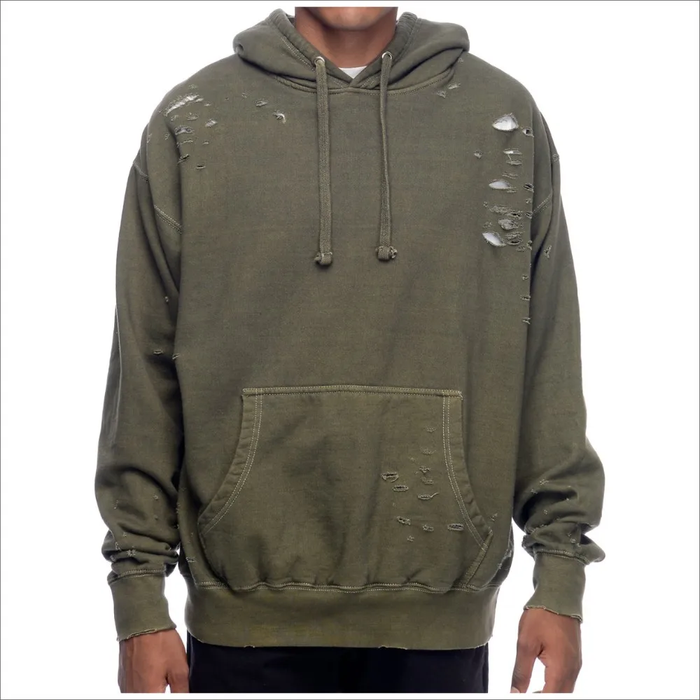 khaki green hoodie