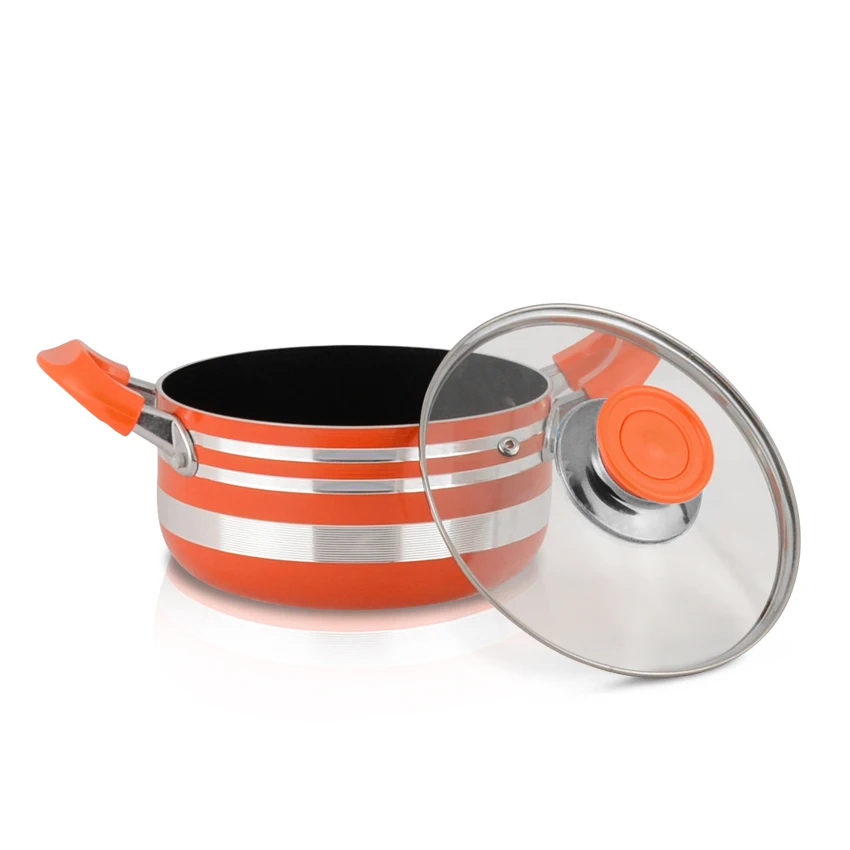 Masterclass Premium Aluminum Cookware Cooking Pots Set Cast Iron