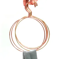 

High Quality Luxury Iron PVD Finished Gold Round Scarf Hanger