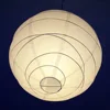 Wholesale Handmade Hanging White Round Tissue Lamp Led Paper Lantern