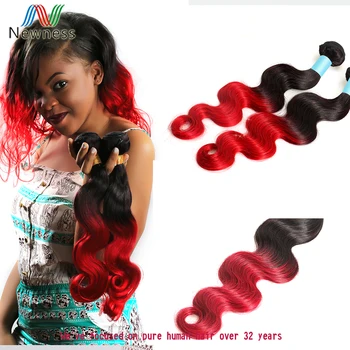 7a Quality Ombre Brazilian Body Wave Wavy Ombre Hair Extension