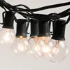 S14 ST45 48 feets string led cafe pergola landscape 2700K led bulb wedding light string