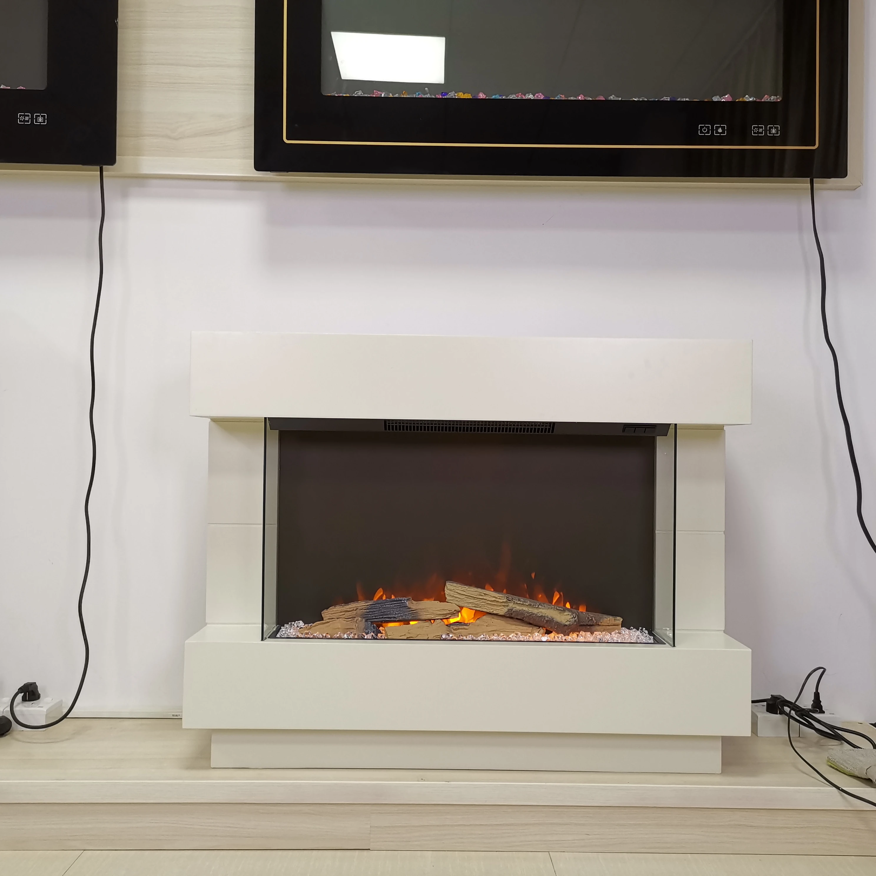 Indoor Used Electric Fireplaces Insert Wall Mounted Buy Wal Mart