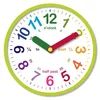 12" Best Children's Room Learning Wall Clock Sweep Time Teaching Clock