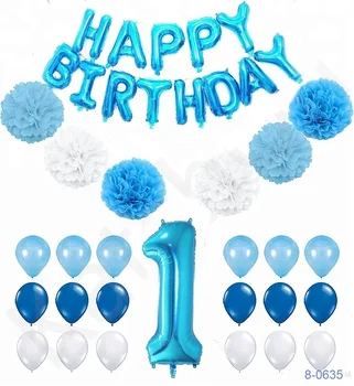 Baby Boy Birthday Party Decorations Kit Baby 1st Birthday Outfits