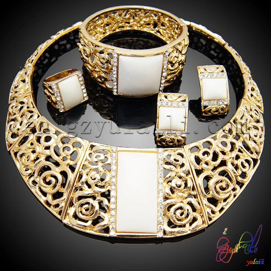 

dubai 22k gold plated fashion jewelry set / nigeria wedding jewellery designs, Gold red any color is avaliable