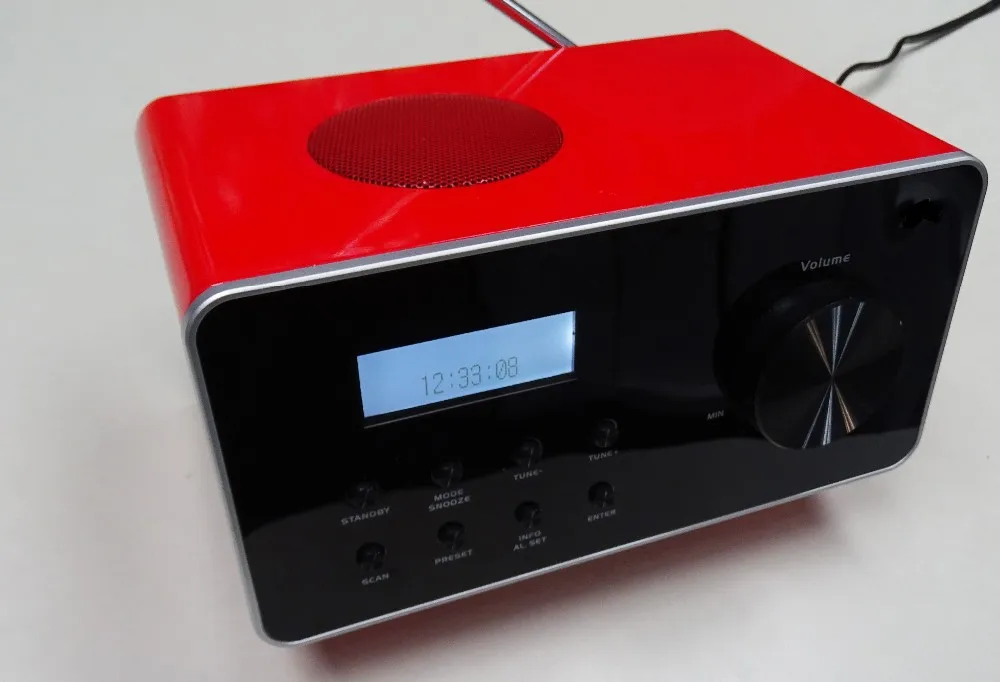 
Desktop Digital Alarm Clock Radio (DAB/FM/AM radio) with Backlight, Optional USB+SD 