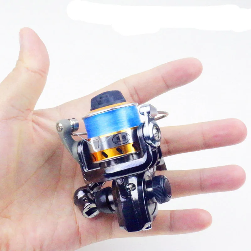 

Hot Super MINI100 Technology Fishing Reel 2BB + 1 Bearing Balls Small Spinning Reel Boat Rock Fishing reel, As pic