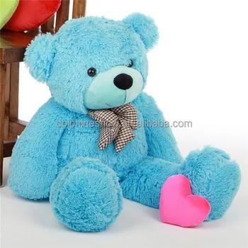 blue big teddy bear