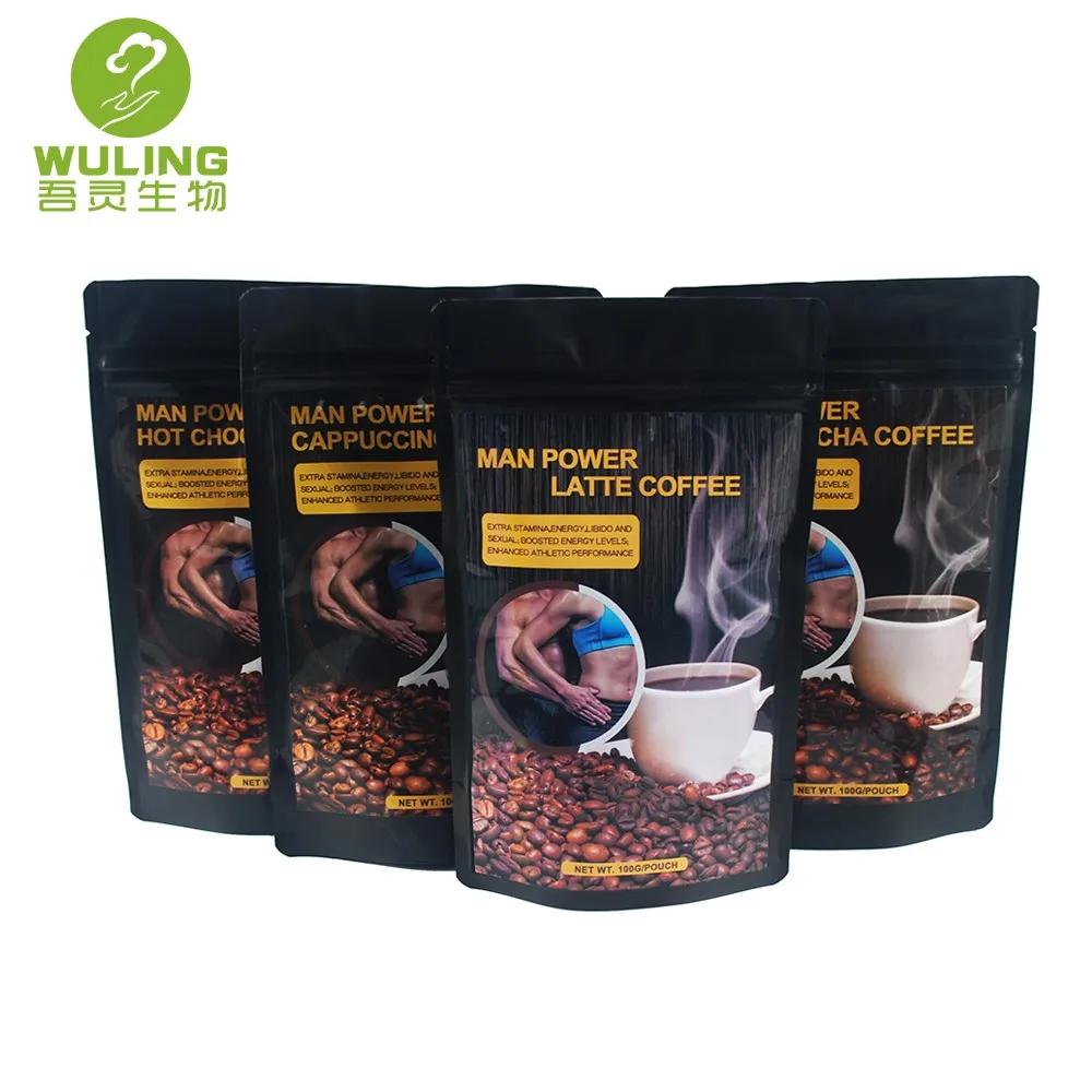 

Herbal Strong Man Maca Tongkat Ali Latte Coffee 4 in 1 Instant Coffee for Men Spices & Herbs,spices & Herbs Flavor 21g/sachet