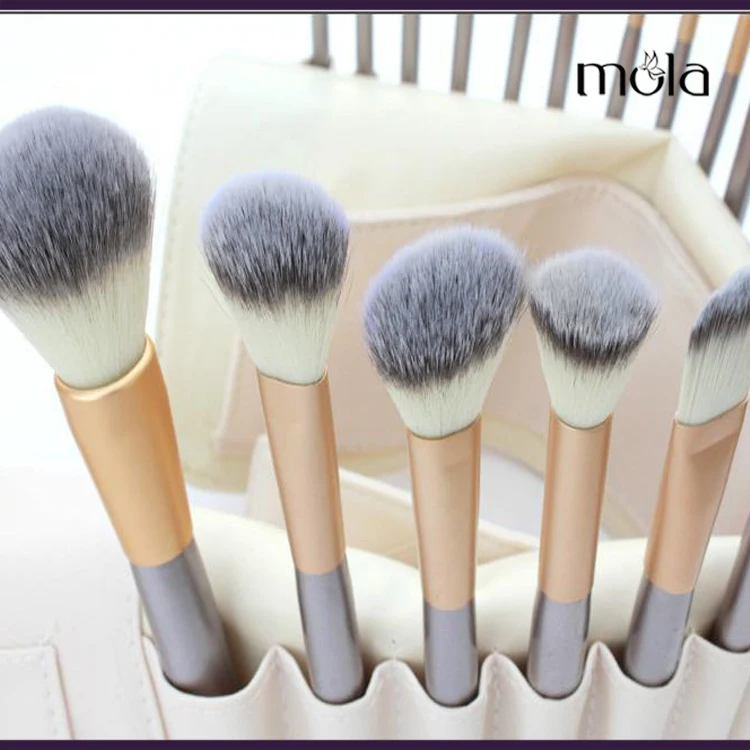 24pcs Silver Handle Make Up Brushes Silver Low Moq 24 Pcs Makeup Brushes Buy 24 Pcs Makeup