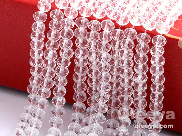 Factory Colorful Rondelle Bicone Beads 4mm Crystal ab Loose Glass Beads With Hole for DIY Jewelry