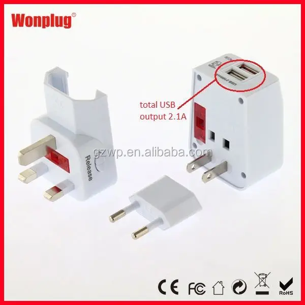 Product: Wonplug Patent High Quality travel plug adapter accessory with
CE RoHS FCC