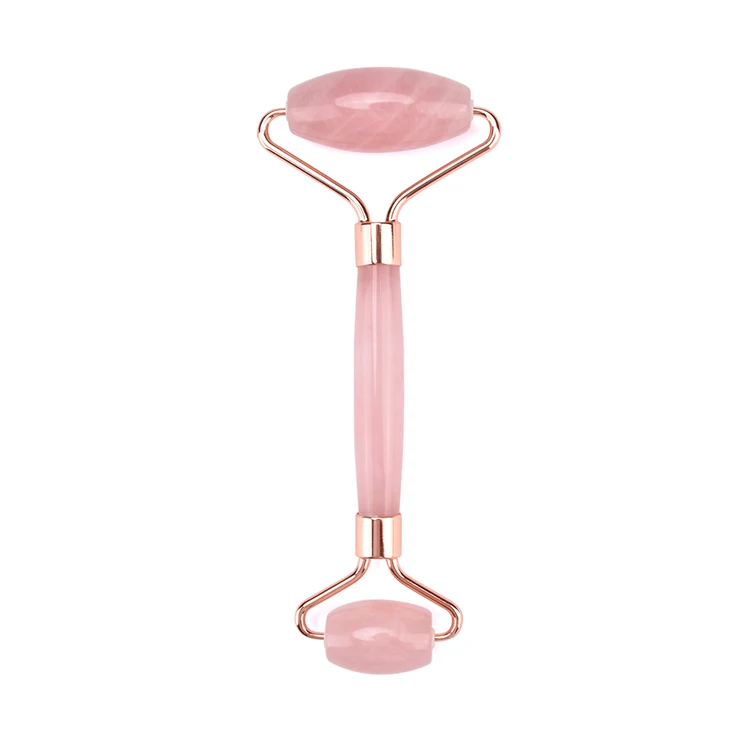 

Ready to ship Original Factory home use facial massage Rose Quartz Jade Roller For Face with best price, Pink