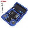 HiSpec 25pc Extra Long Reach Screwdriver Bit Set Torx Screwdriver Set Kit Multi Screwdriver Tools Set Hand Tool in Tool Bag