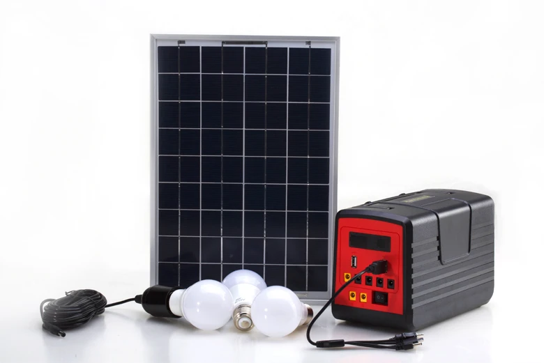 Mini 10W 12V Solar Portable Generator Best Solar Panel Power System With FM Radio and Mp3 Play Function For No-Electricity Areas
