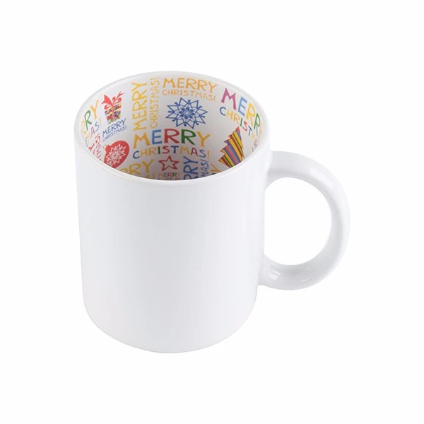 

Porcelain Wholesale Ceramic Mug Sublimation 11oz White Custom Christmas Gift Coffee Mug For Sublimation