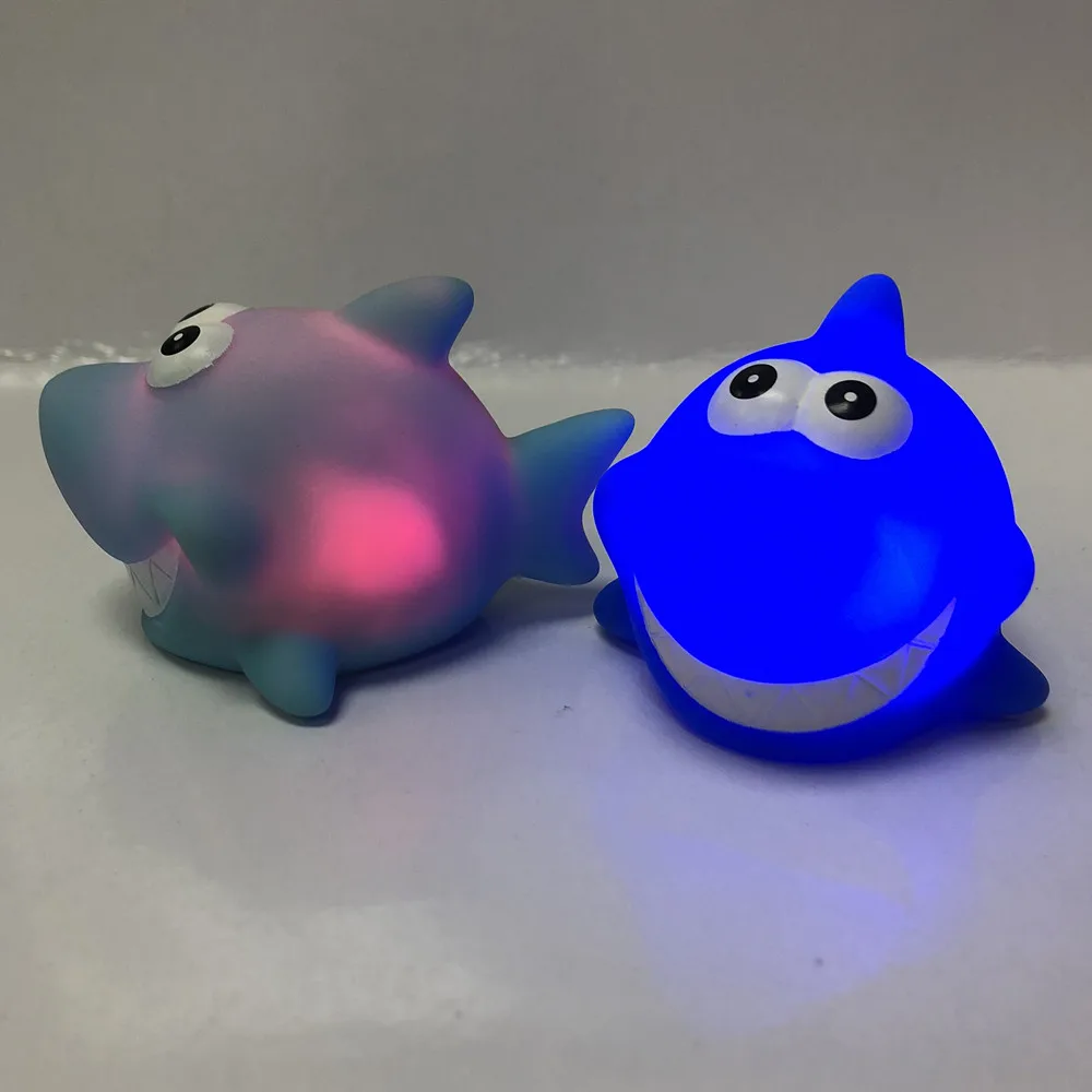 gummi bad blinken licht led spielzeug fisch dusche schwimmende ente bade