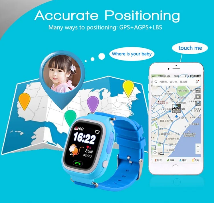 Gps Tracker Kids Smart Watch Alibaba Sales Emergency Android Kids Td02