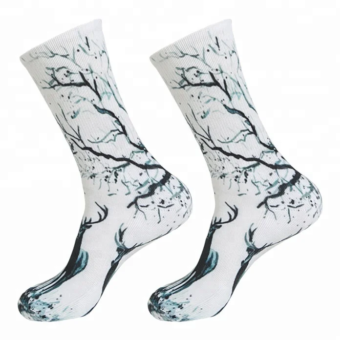 
Custom Athletic 360 Sublimation Digital Print Socks 
