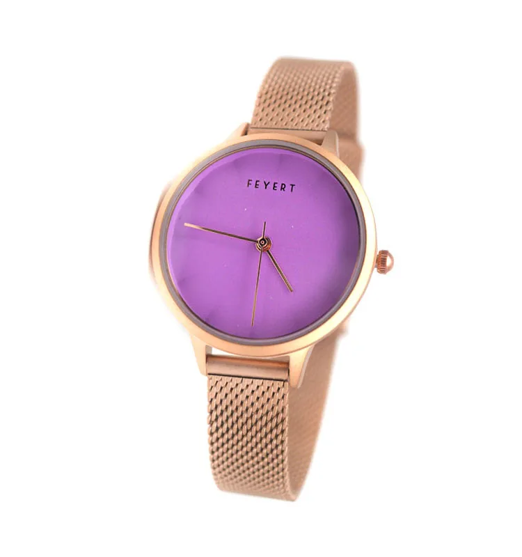 

feyert series leather strap stainless steel watches luxury