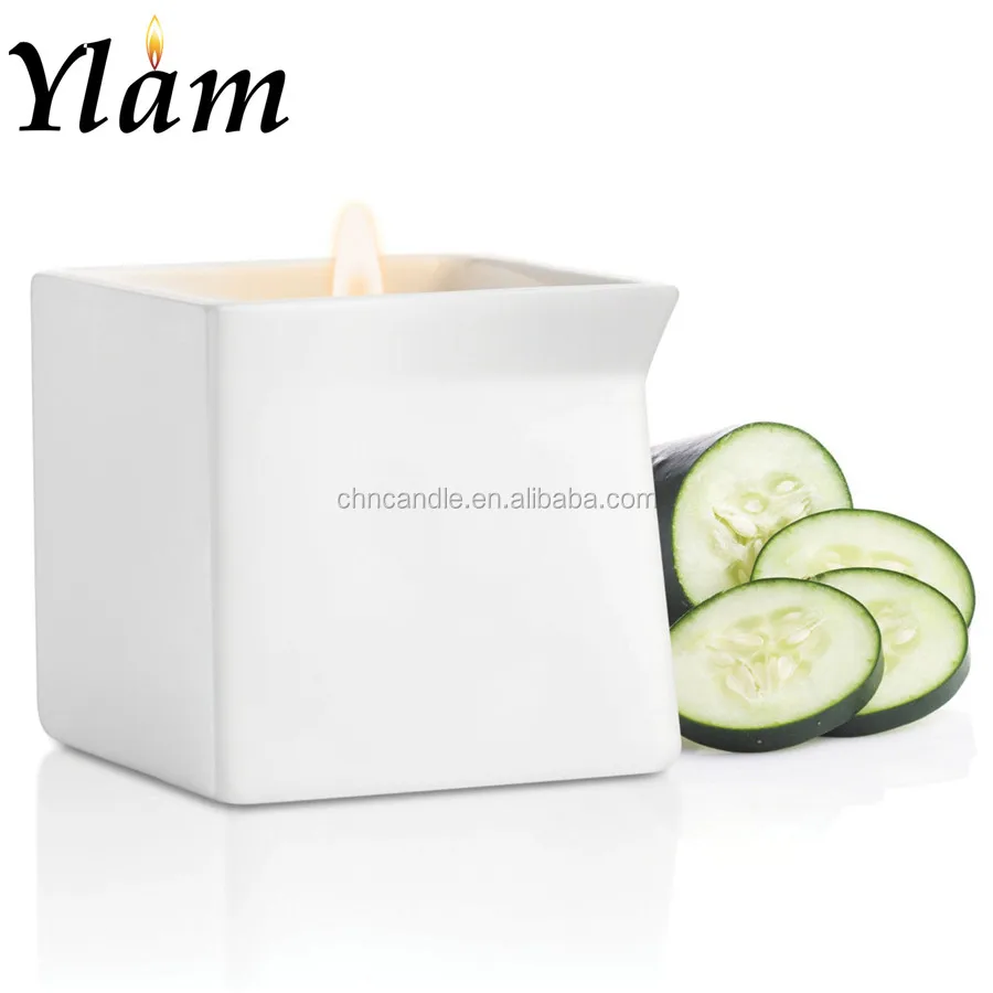 
Custom natural edible cosmetic wax materials massage candle 