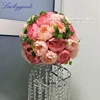 LFB514-ball 35cm custom made artificial peony flower arrangement wedding centerpiece