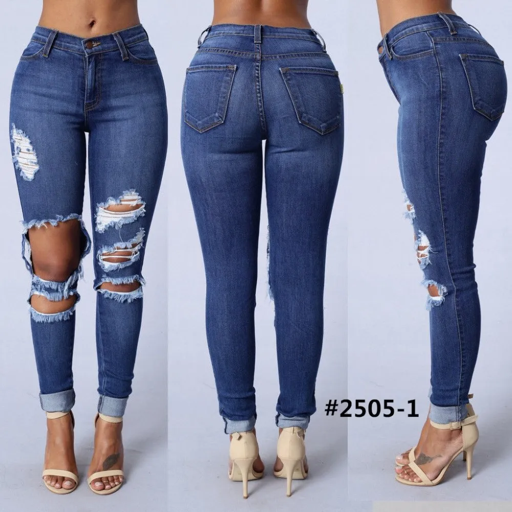 distressed jeans women's high waisted