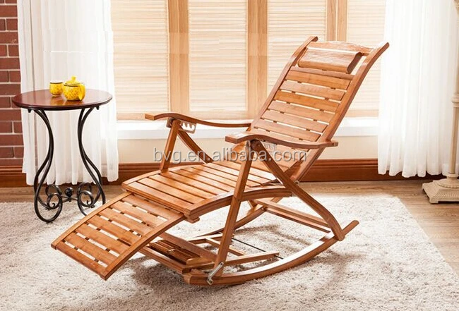 
High quality cheap price living room folding chair used rocking bamboo chairs 