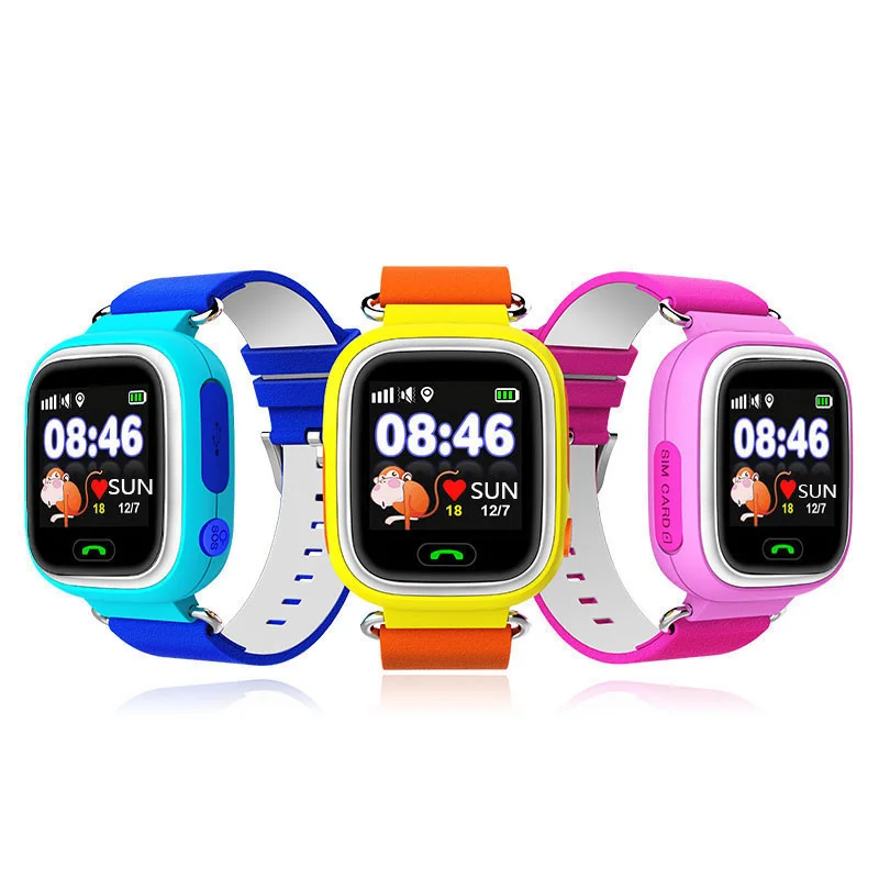 

Kids Smart Watch Children GSM+GPS+LBS Kid Wristwatch SOS Smartwatch Q523 Q90