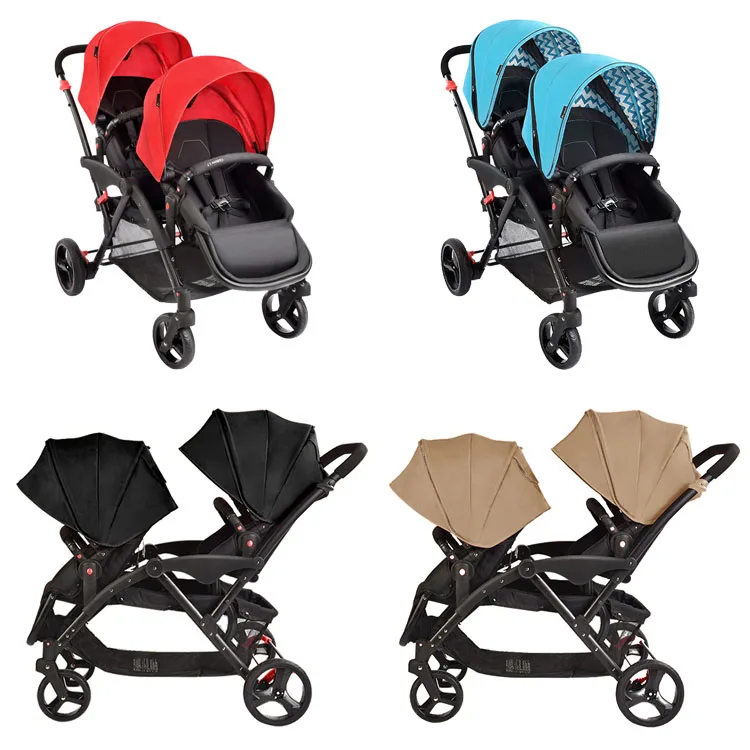 2020 Double Poussette Baby Twins Double Strollers Pram Buy Baby Twins