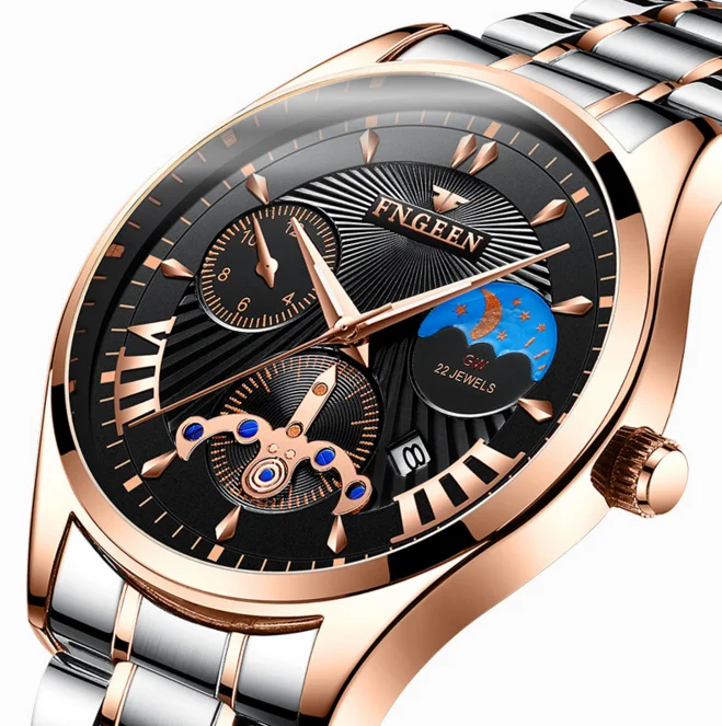 

Men branded watch Luxury Quartz stainless steel Watch wrist watch Custom Logo Relojes para hombres