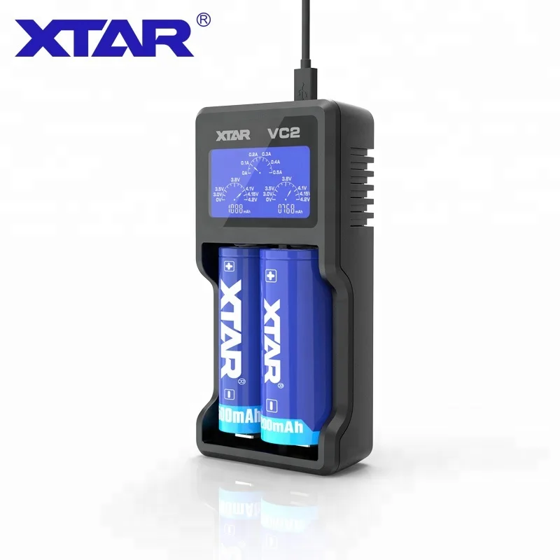 

XTAR VC2 3.6V Li-ion Battery Charger With LCD Screen, N/a