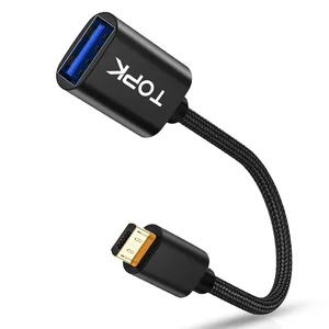 TOPK USB-C to USB 2.0 Female OTG Adapter Cable